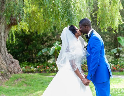 Toronto Botanical Gardens wedding shot by Redwood Studio